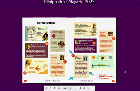 Ratgeber "Mein Krisen-Set. Erste Hilfe für die Seele durch Selbstfürsorge" auf Seite 94 unten im Miniprodukte-Magazin 2025