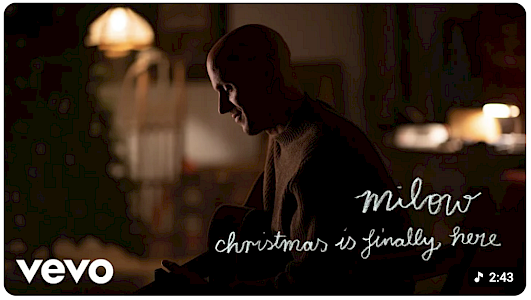 Screenshot von Milows Song-Video "christmas is finally here"