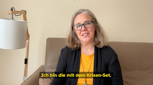 "Ich bin die mit dem Krisen-Set" Foto von Sabine Musseleck am Vorlesetag 2025