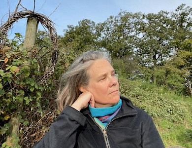 Kurze Pause auf dem Madonnenberg im Oktober