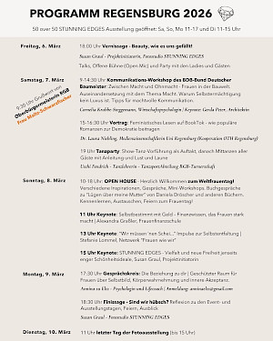 Programm "50 over 50 STUNNING EDGES" in Regensburg 2026